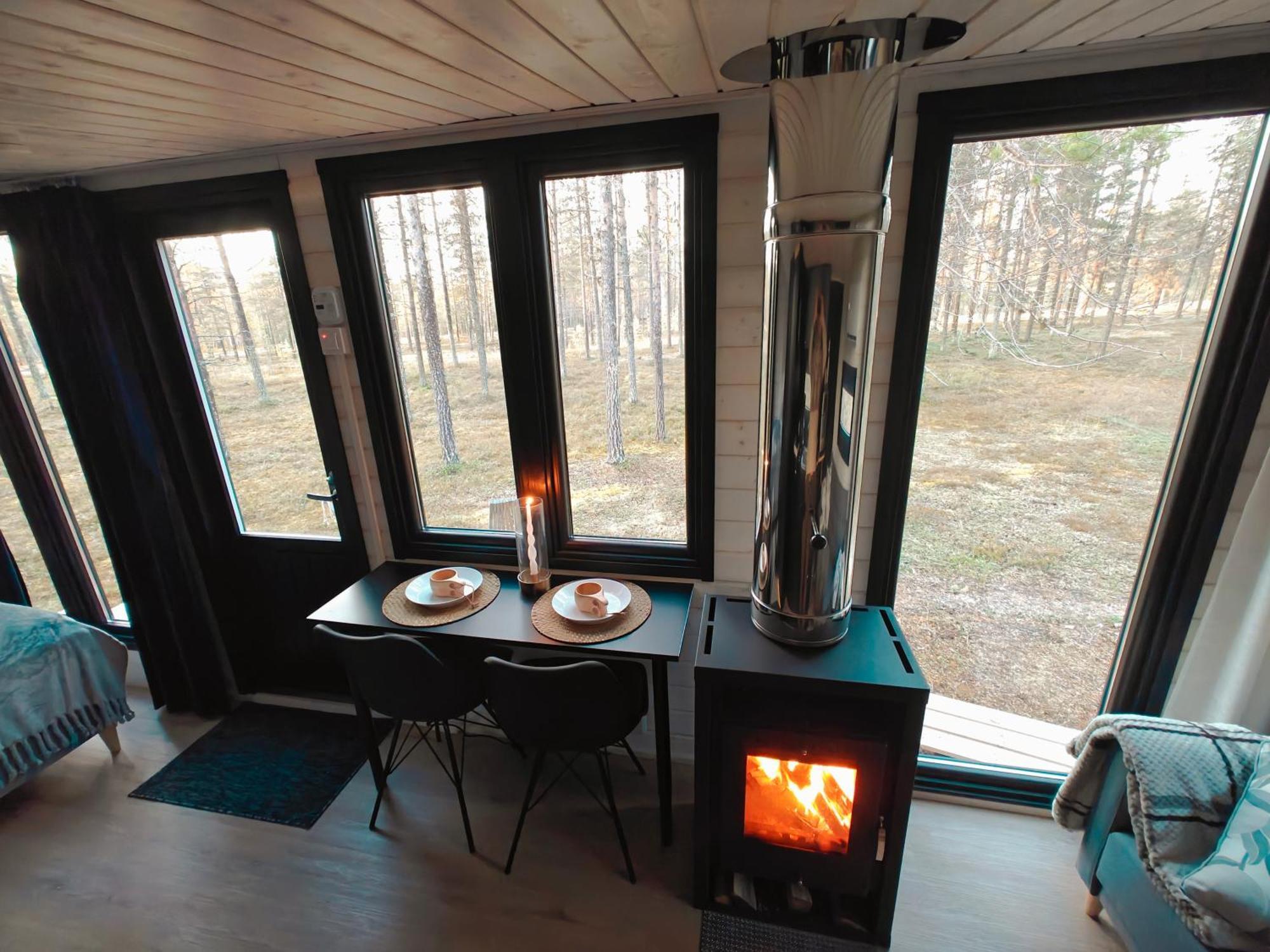 Lapland Riverside, Landscape Cabin, Kuukkeli 6, Yllaes, Tiny Home With Sauna, Fireplace, Terrace, Bbq, Wifi, Ski, Fishing, Pets Ok Экясломполо Экстерьер фото